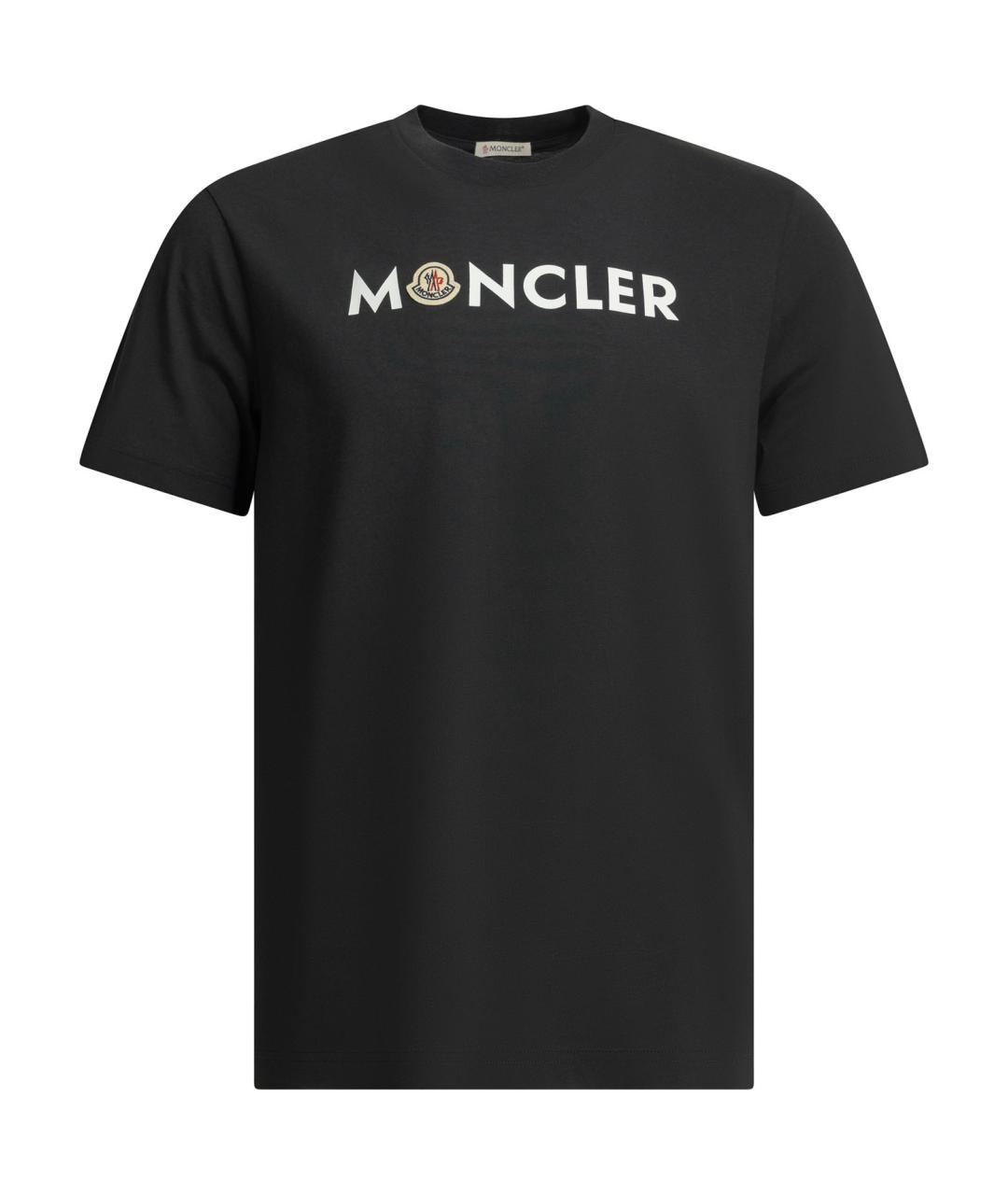 MONCLER Синяя хлопковая футболка, фото 1
