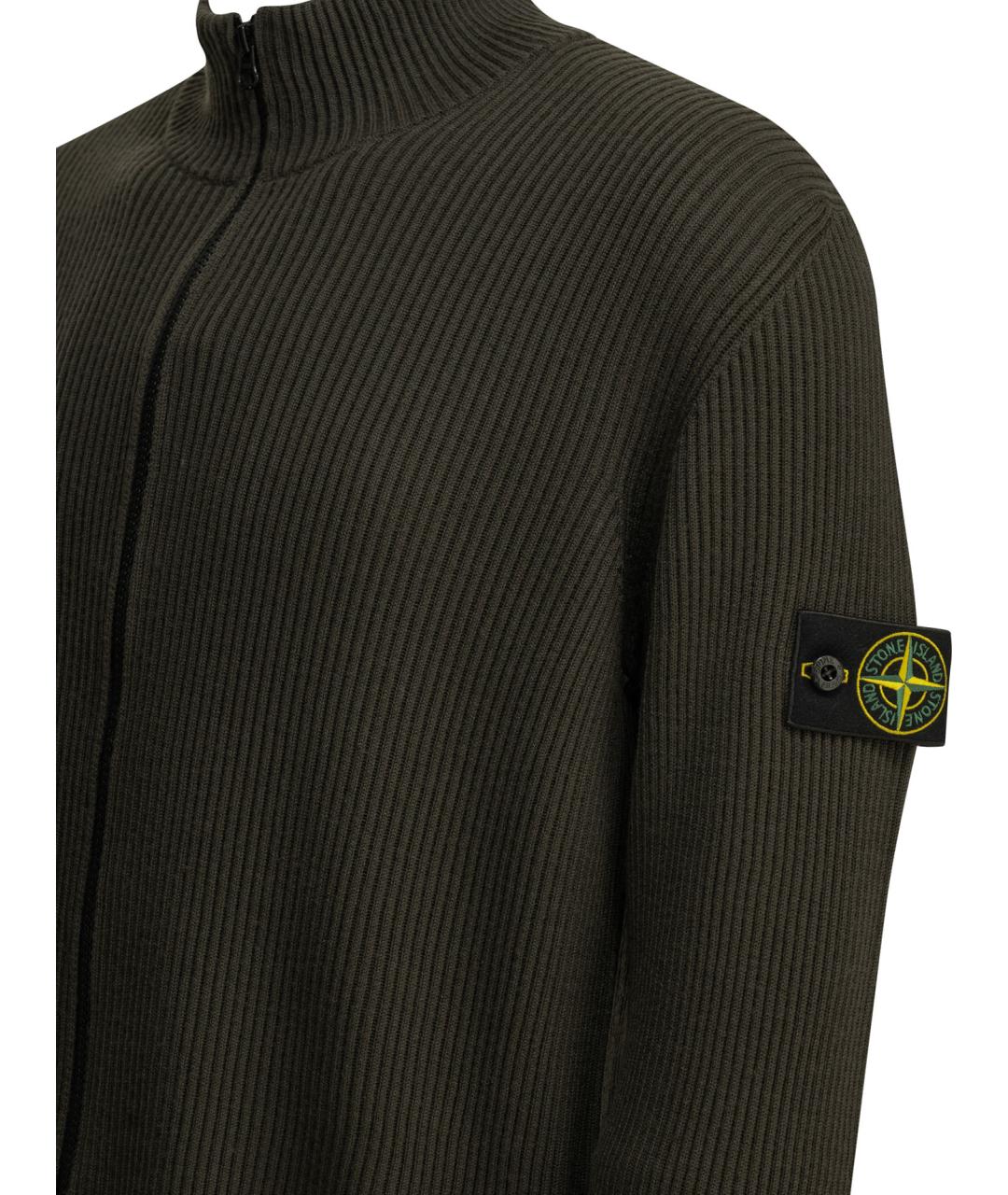 STONE ISLAND Серый шерстяной джемпер / свитер, фото 4