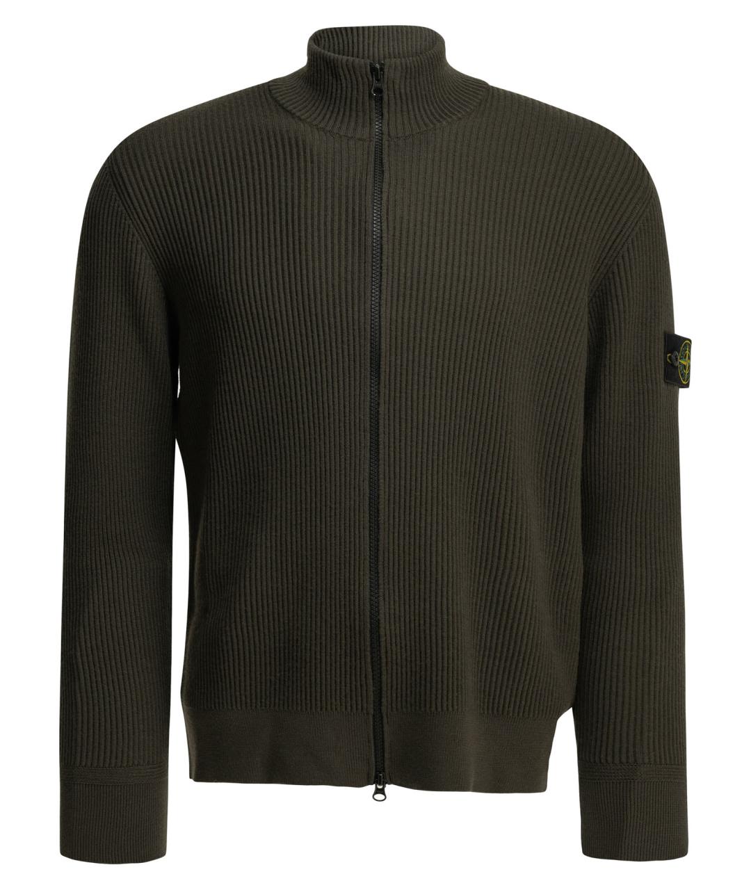 STONE ISLAND Серый шерстяной джемпер / свитер, фото 1