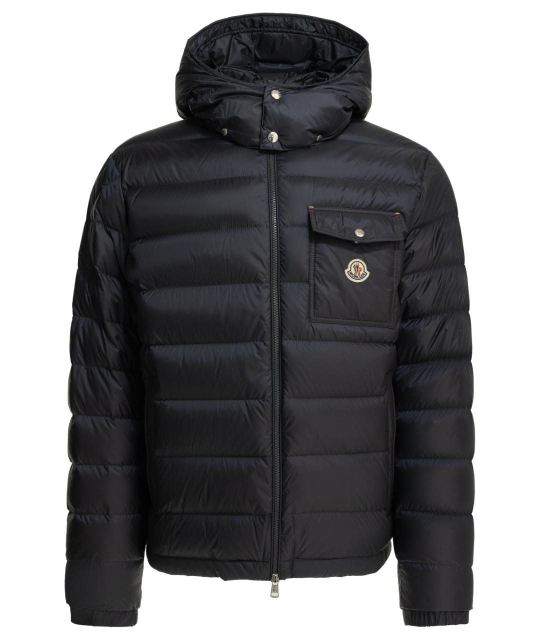 MONCLER Синяя полиамидовая куртка, фото 1
