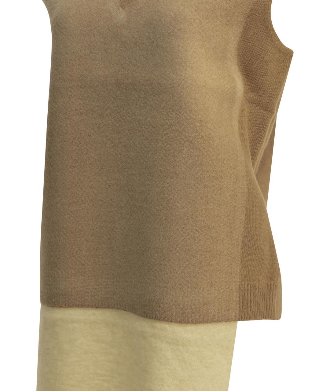 MAISON MARGIELA Бежевый шерстяной джемпер / свитер, фото 4