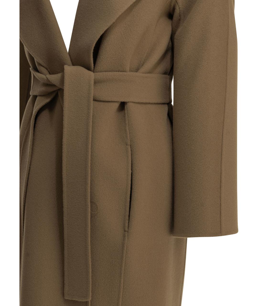 'S MAX MARA Бежевое шерстяное пальто, фото 4