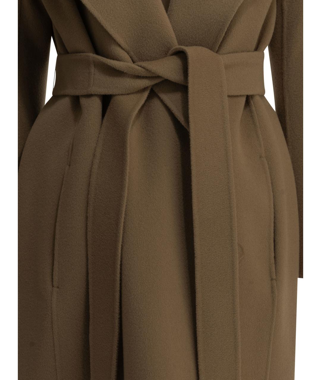 'S MAX MARA Бежевое шерстяное пальто, фото 3