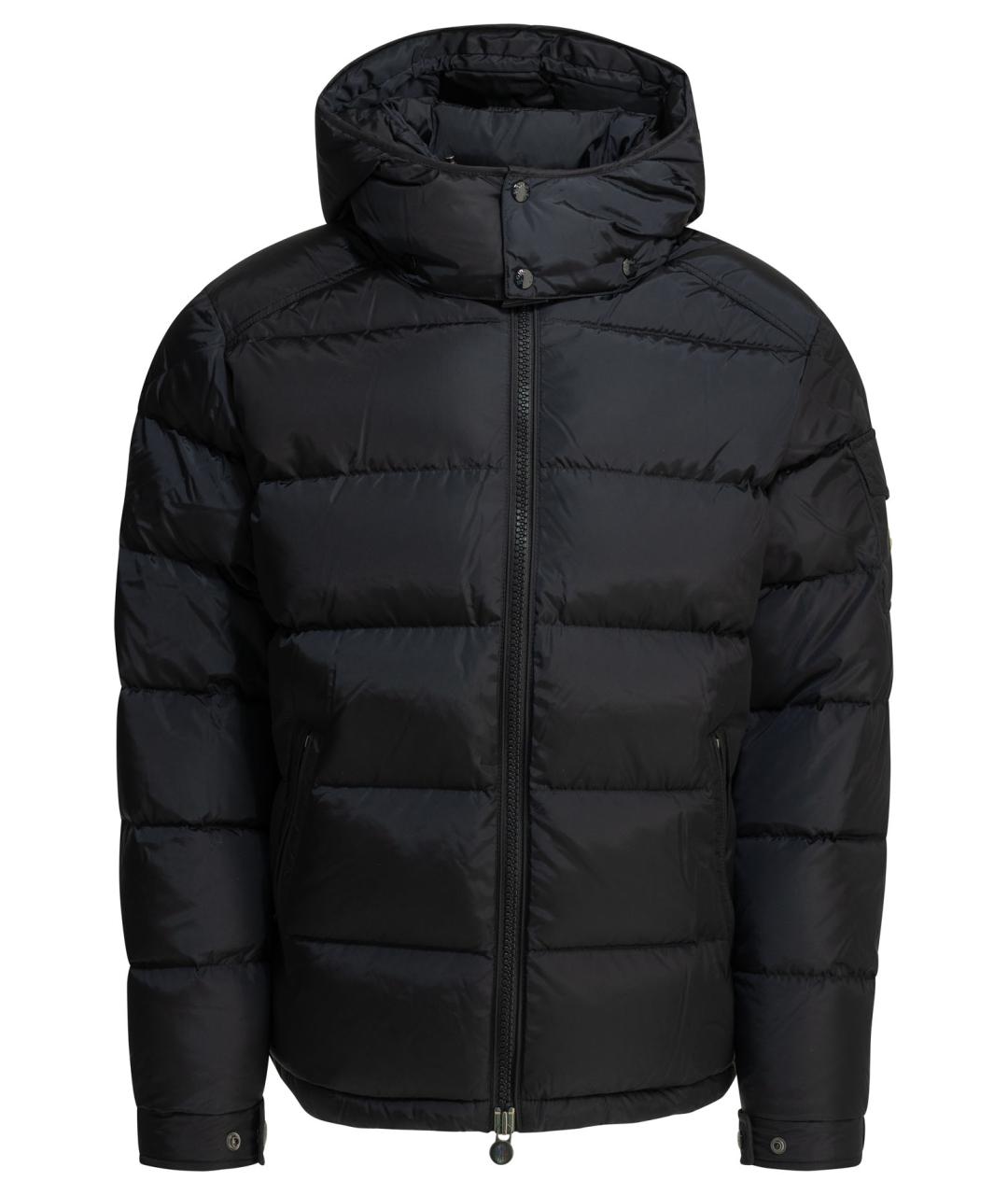 MONCLER Синий полиамидовый пуховик, фото 1