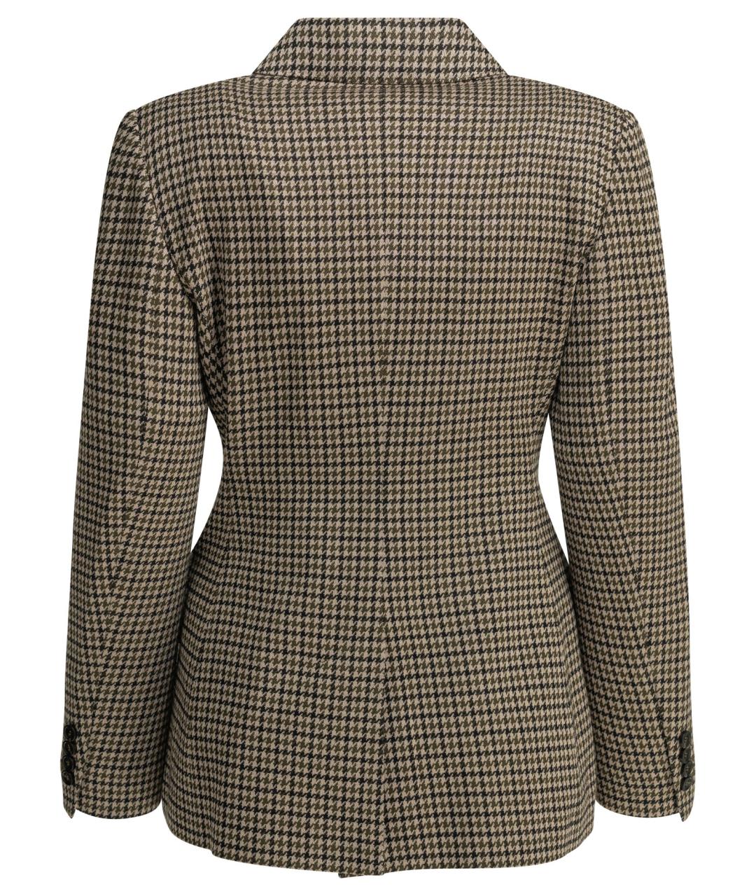 MAX MARA Коричневый вискозный жакет/пиджак, фото 2