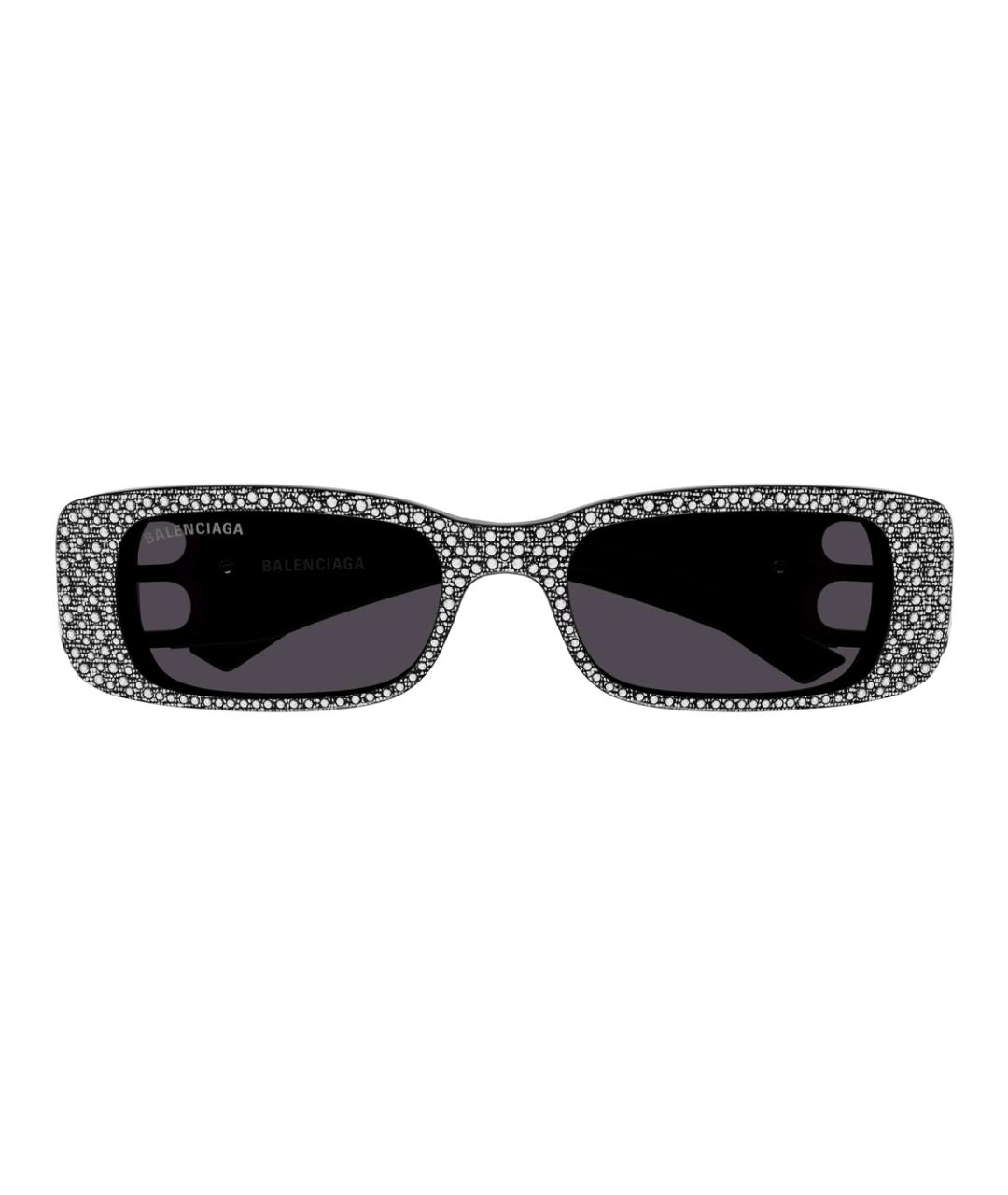 BALENCIAGA Черные пластиковые солнцезащитные очки, фото 2