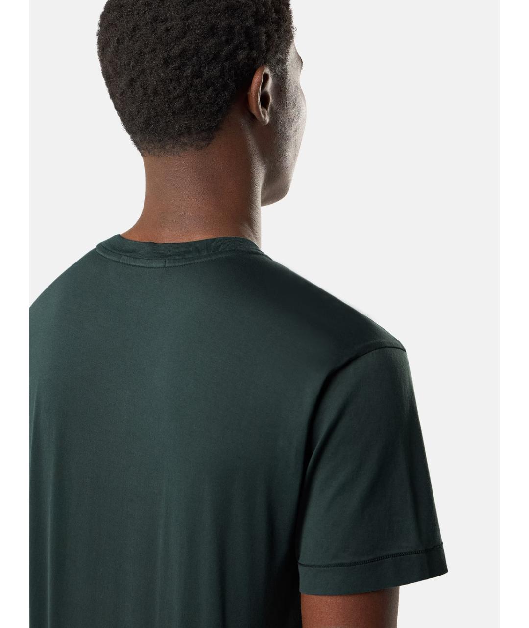 STONE ISLAND Зеленая хлопковая футболка, фото 5