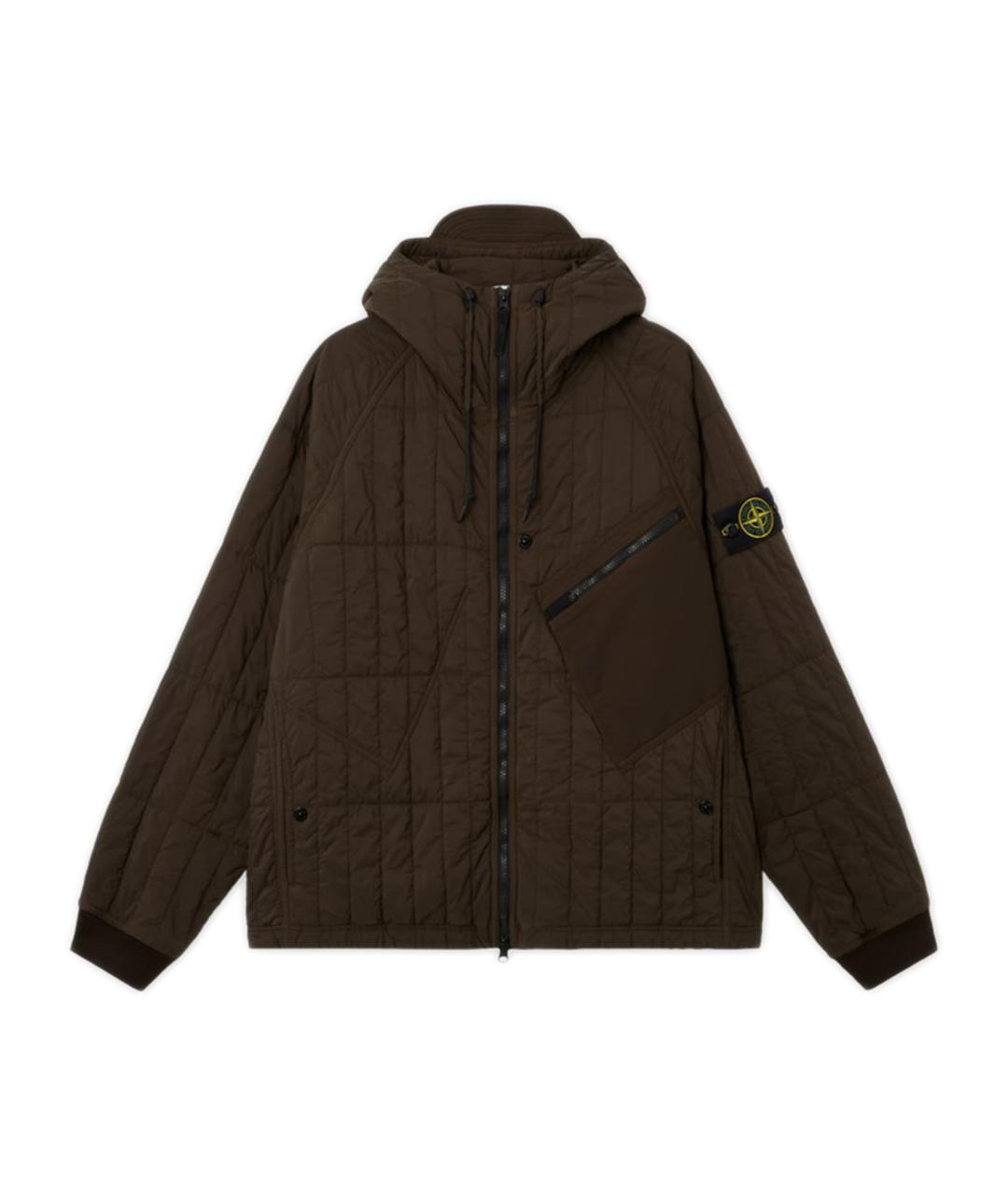 STONE ISLAND Серая нейлоновая куртка, фото 1