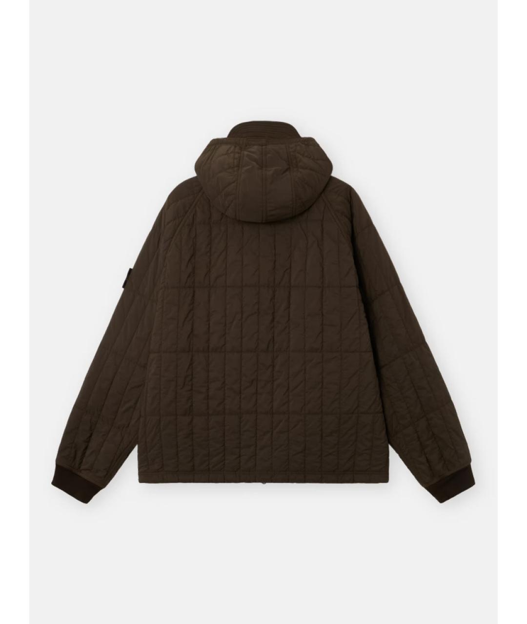 STONE ISLAND Серая нейлоновая куртка, фото 8