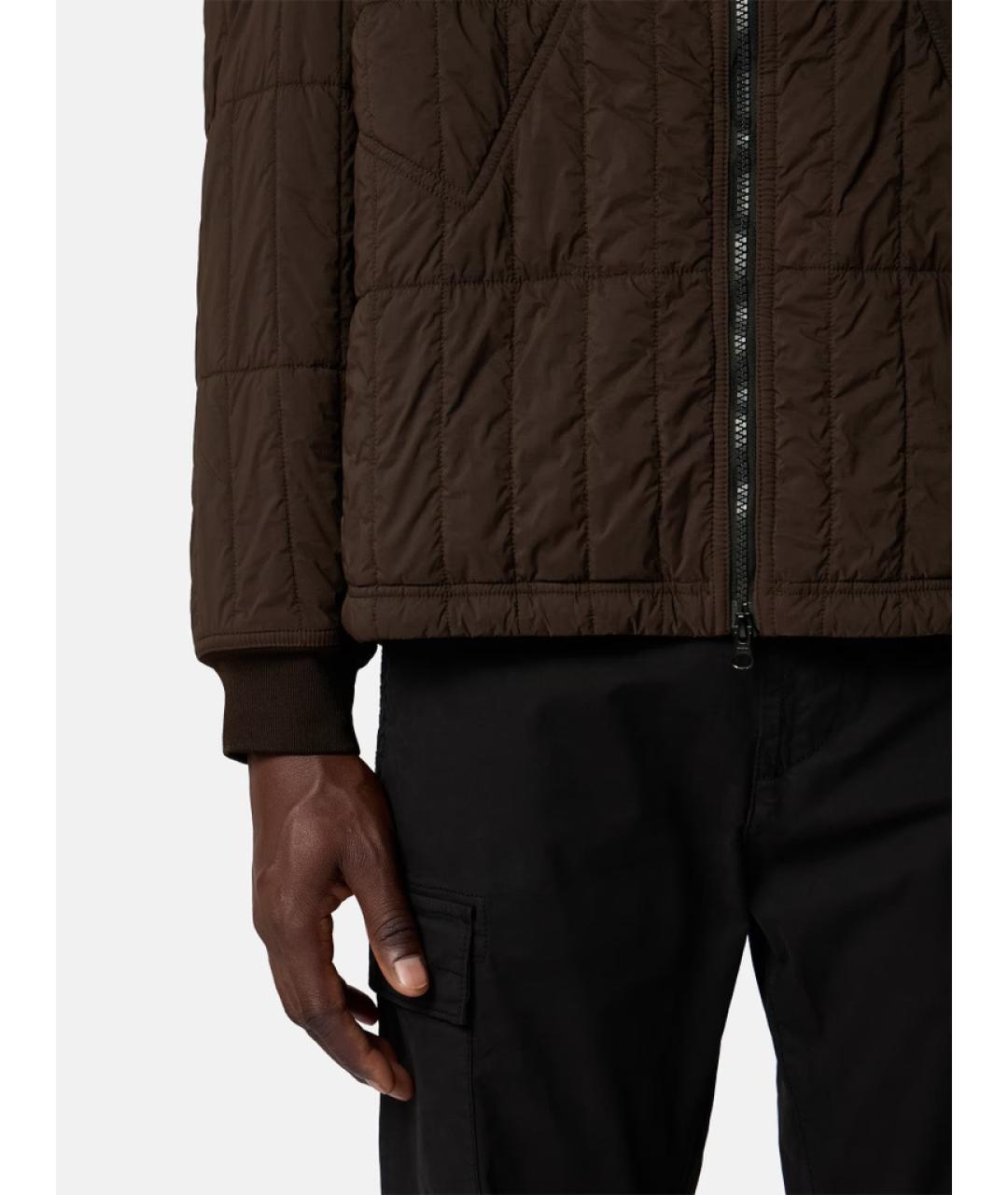 STONE ISLAND Серая нейлоновая куртка, фото 6