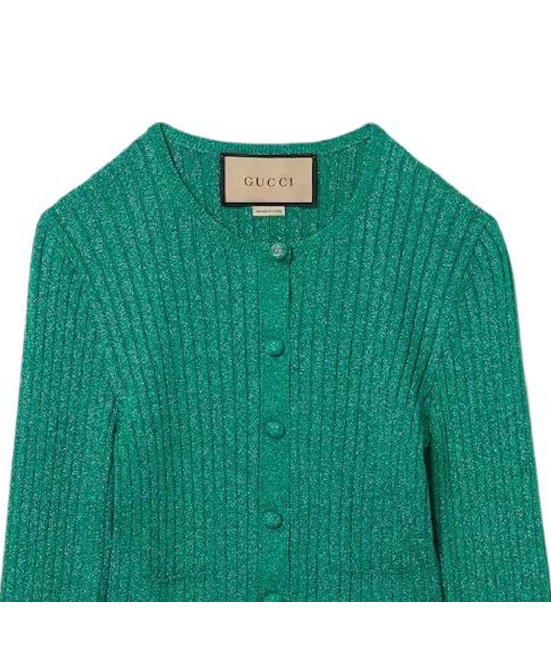 GUCCI Зеленый кардиган, фото 5