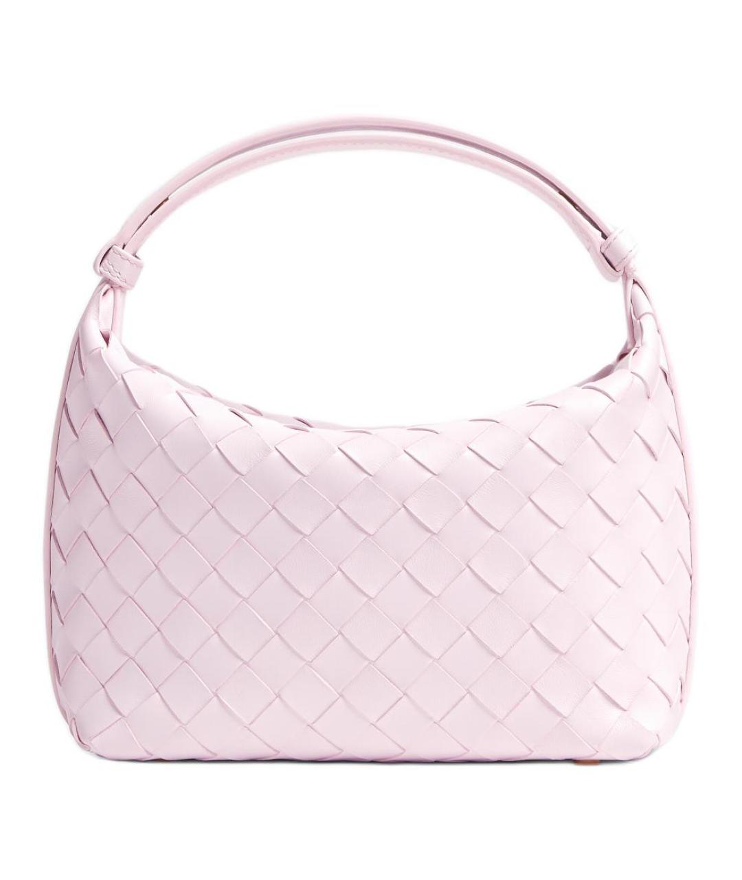 BOTTEGA VENETA Розовая кожаная сумка через плечо, фото 1