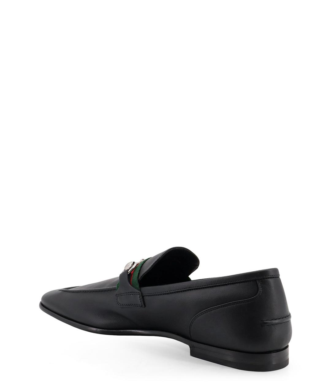 GUCCI Черные кожаные лоферы, фото 3