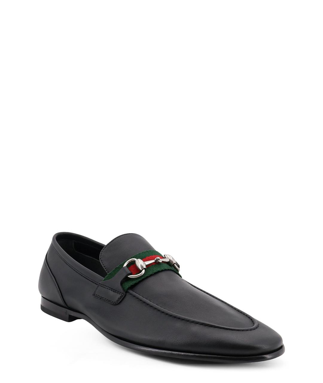 GUCCI Черные кожаные лоферы, фото 2