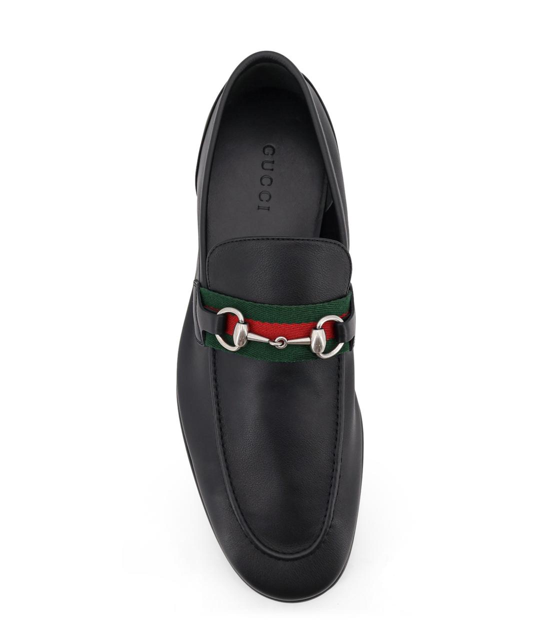 GUCCI Черные кожаные лоферы, фото 5