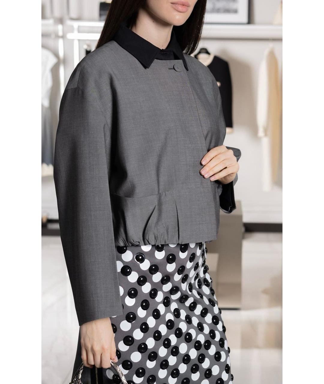 FENDI Серая шерстяная куртка, фото 7
