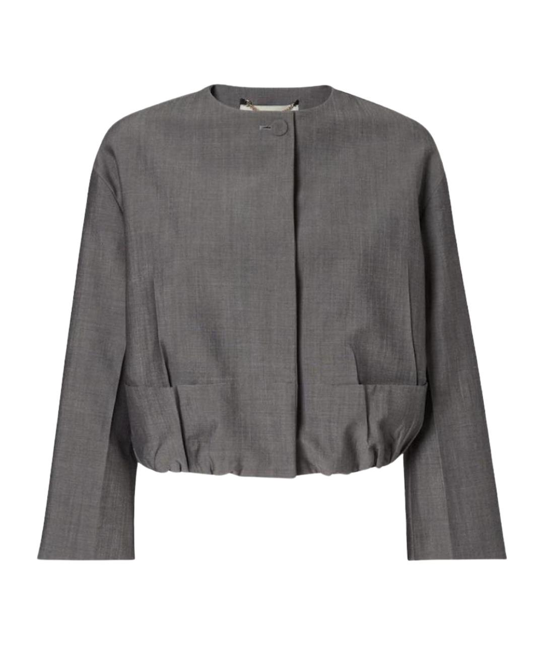 FENDI Серая шерстяная куртка, фото 1