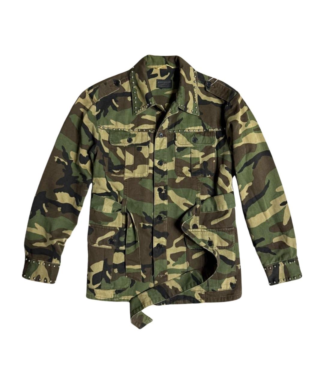SAINT LAURENT Хаки деним куртка, фото 1