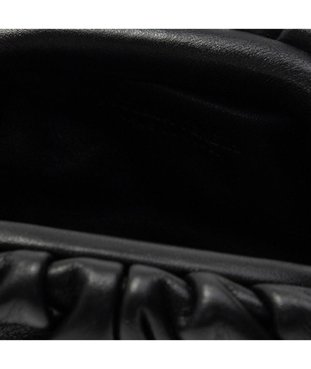 BOTTEGA VENETA Черный кожаный кошелек, фото 4