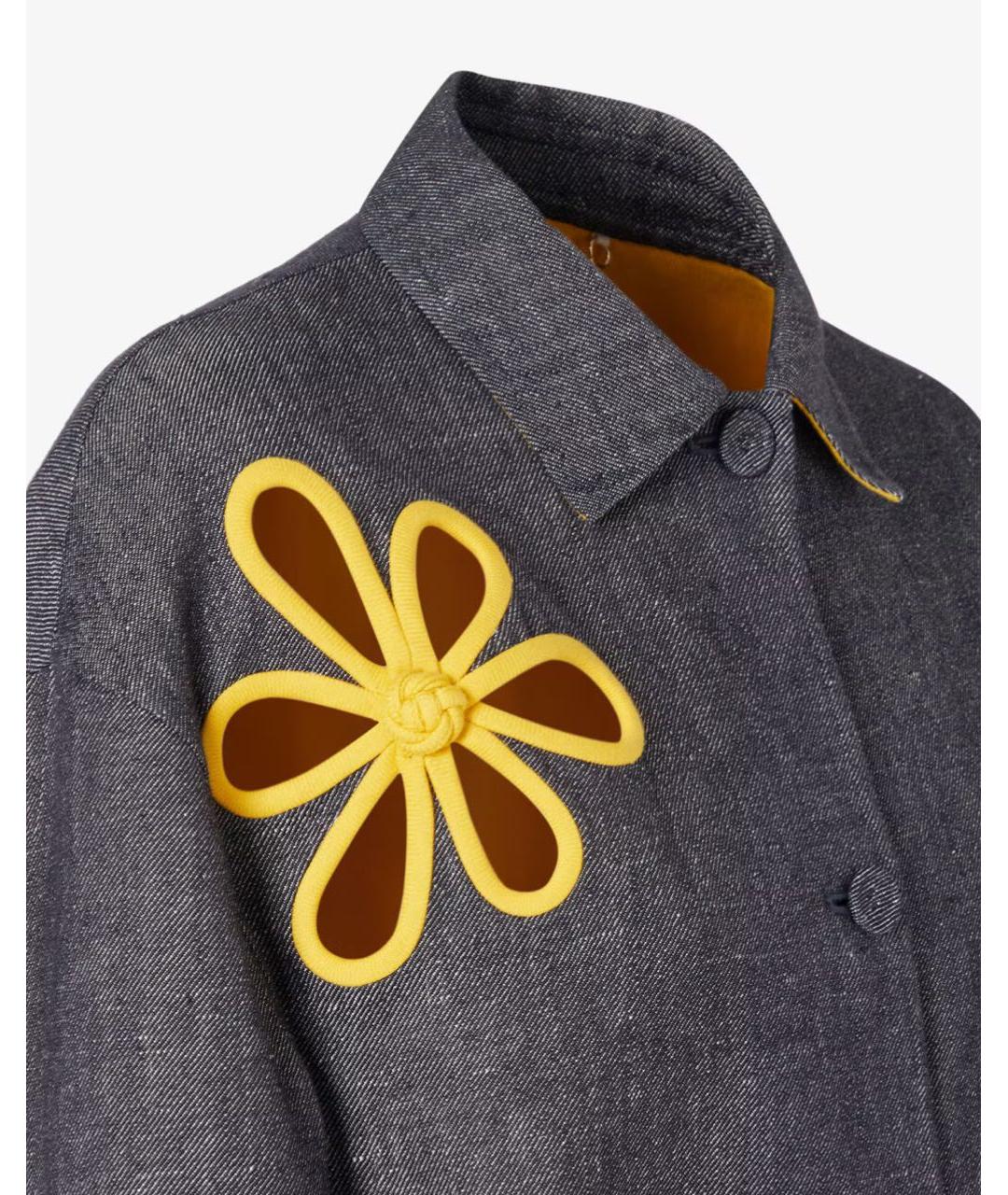 FENDI Темно-синяя льняная куртка, фото 4