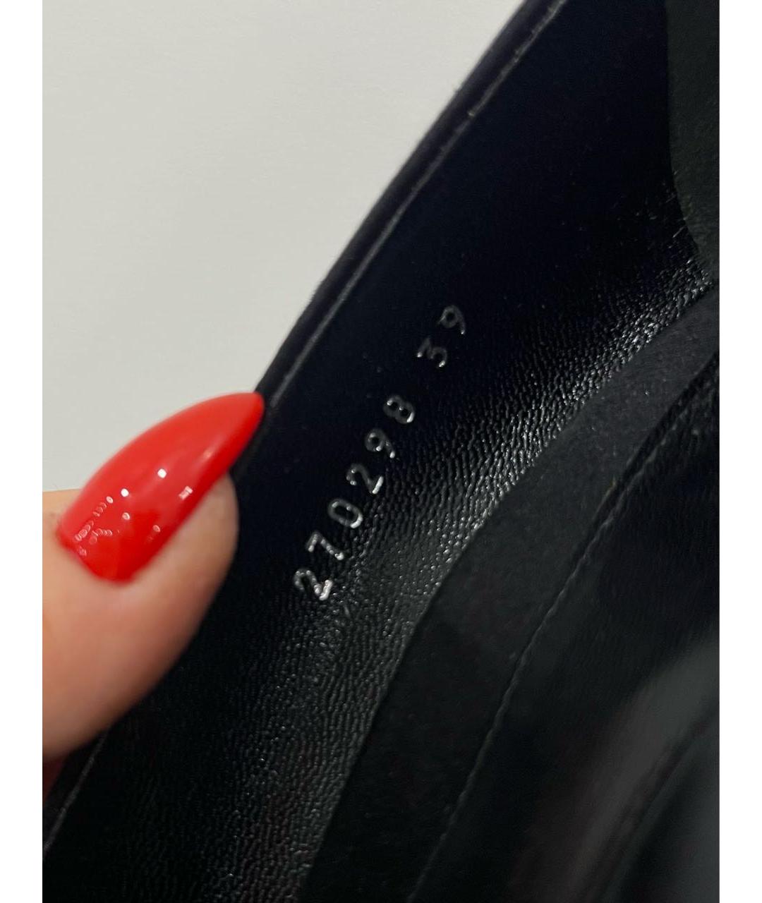 GUCCI Черные текстильные туфли, фото 8