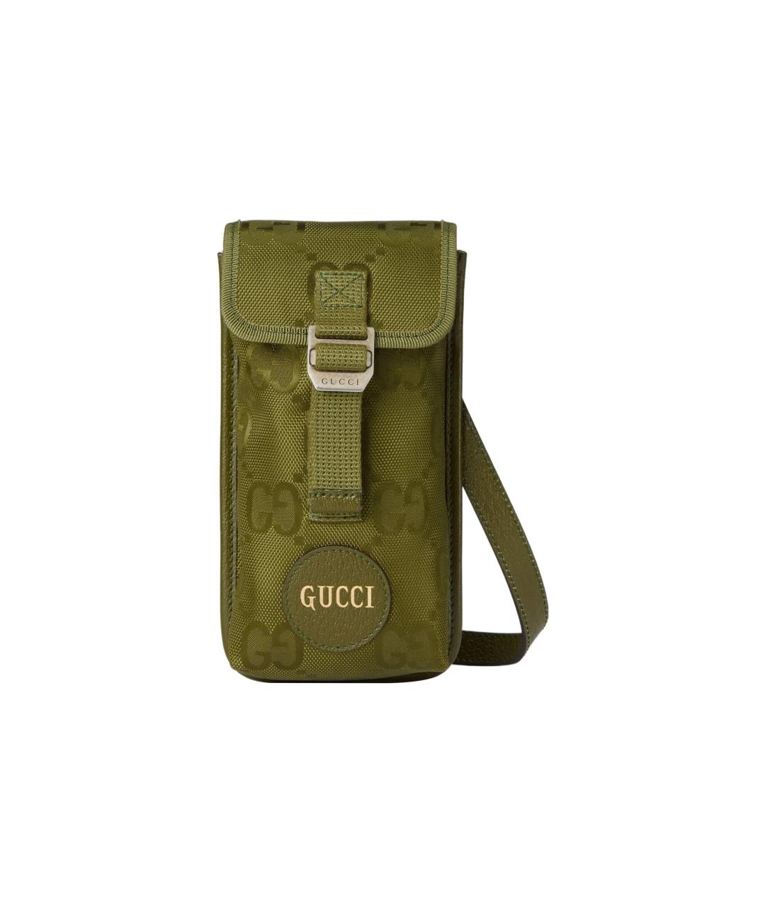 GUCCI Зеленая нейлоновая сумка на плечо, фото 1