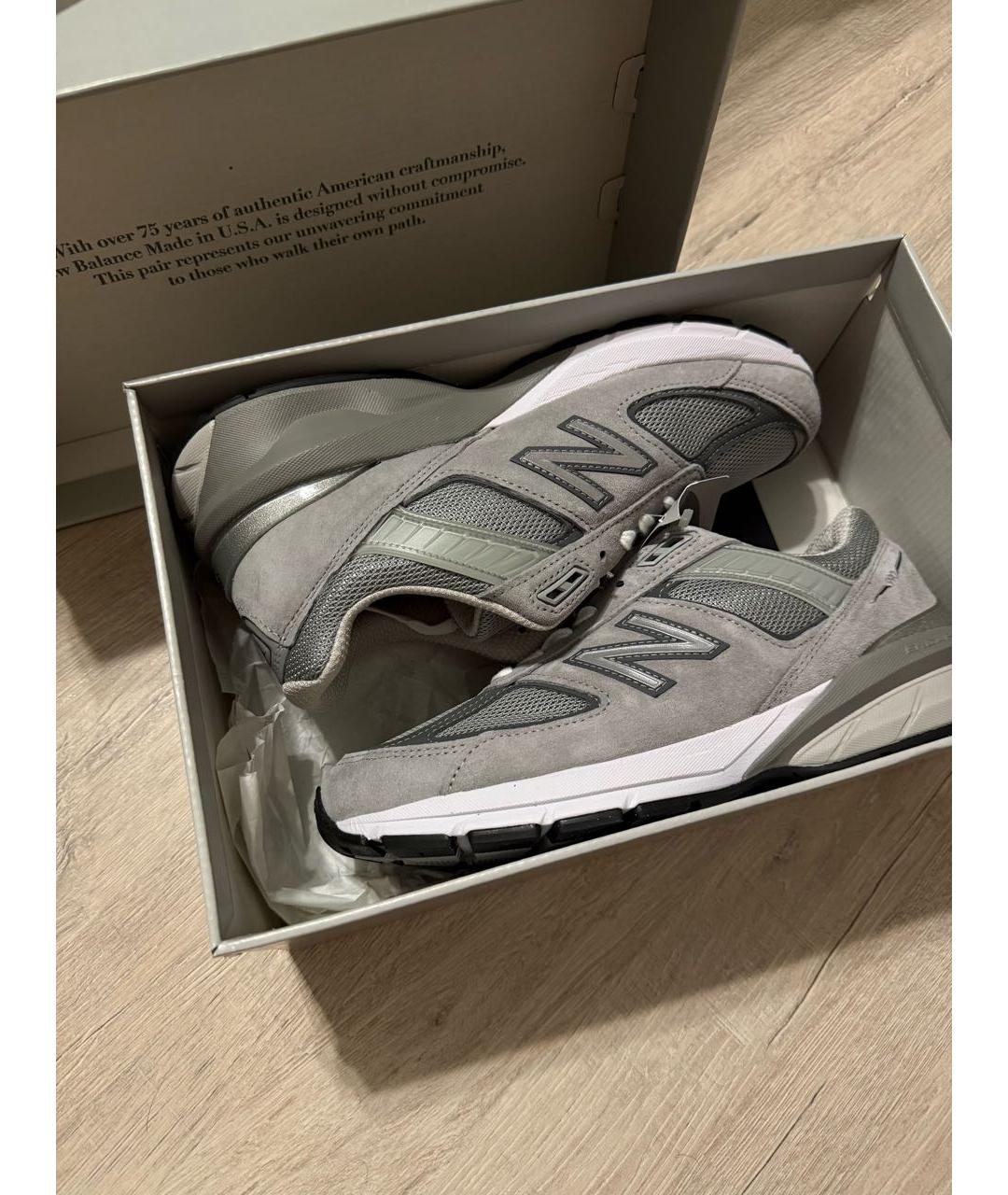 NEW BALANCE Серые низкие кроссовки / кеды, фото 5