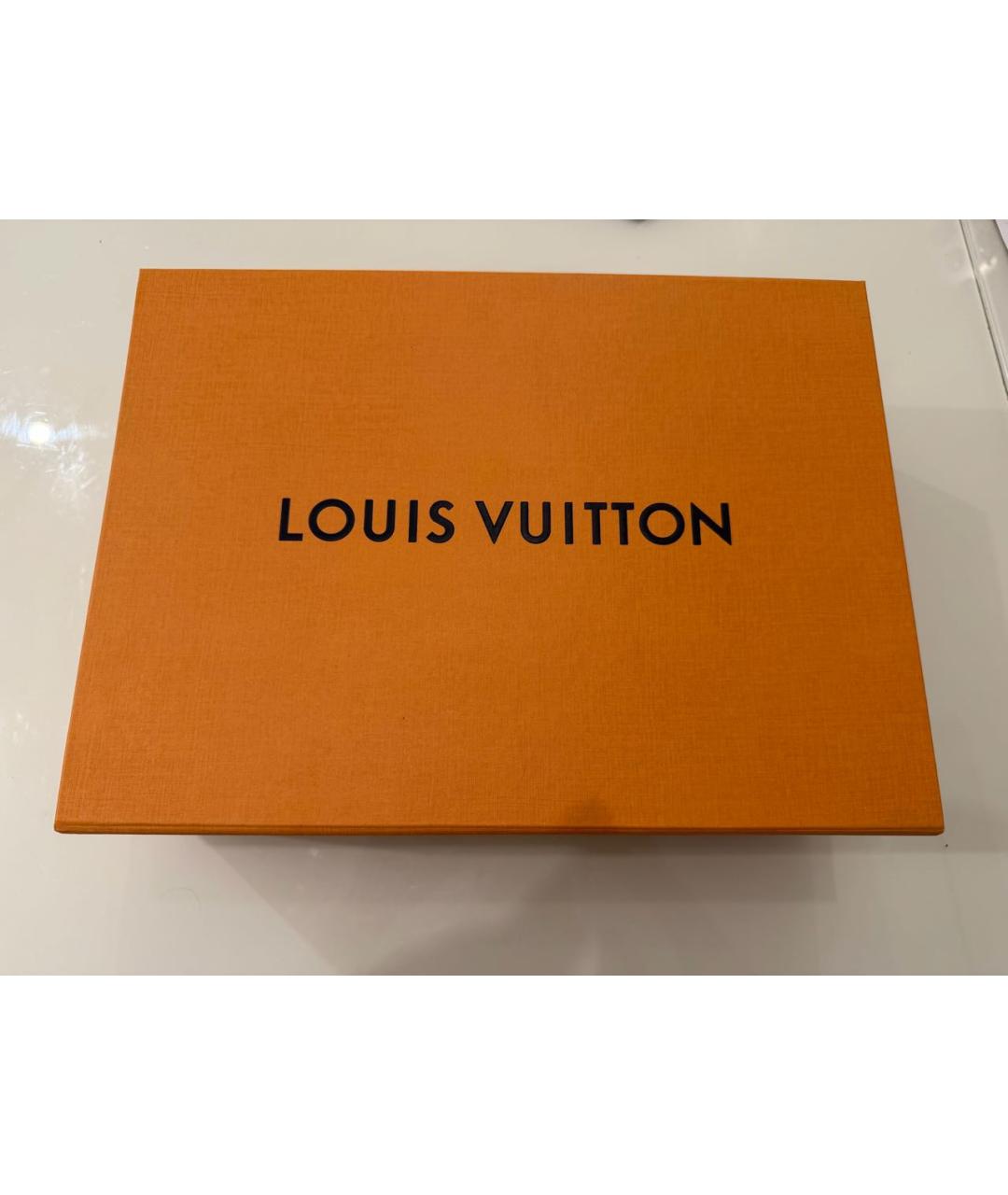 LOUIS VUITTON Антрацитовая кожаная поясная сумка, фото 5
