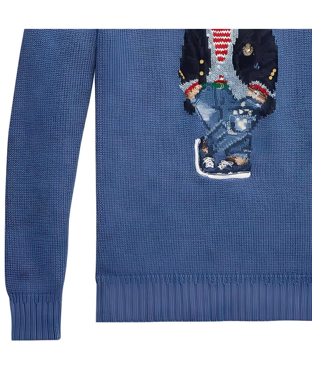 POLO RALPH LAUREN Синий хлопковый джемпер / свитер, фото 3