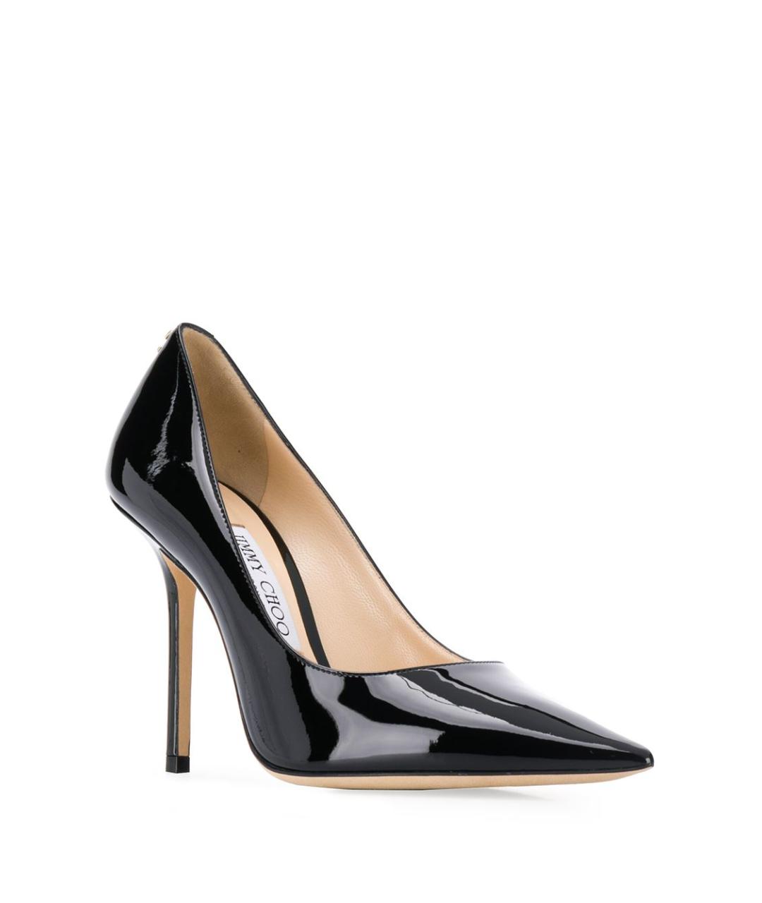 JIMMY CHOO Черные кожаные туфли, фото 4