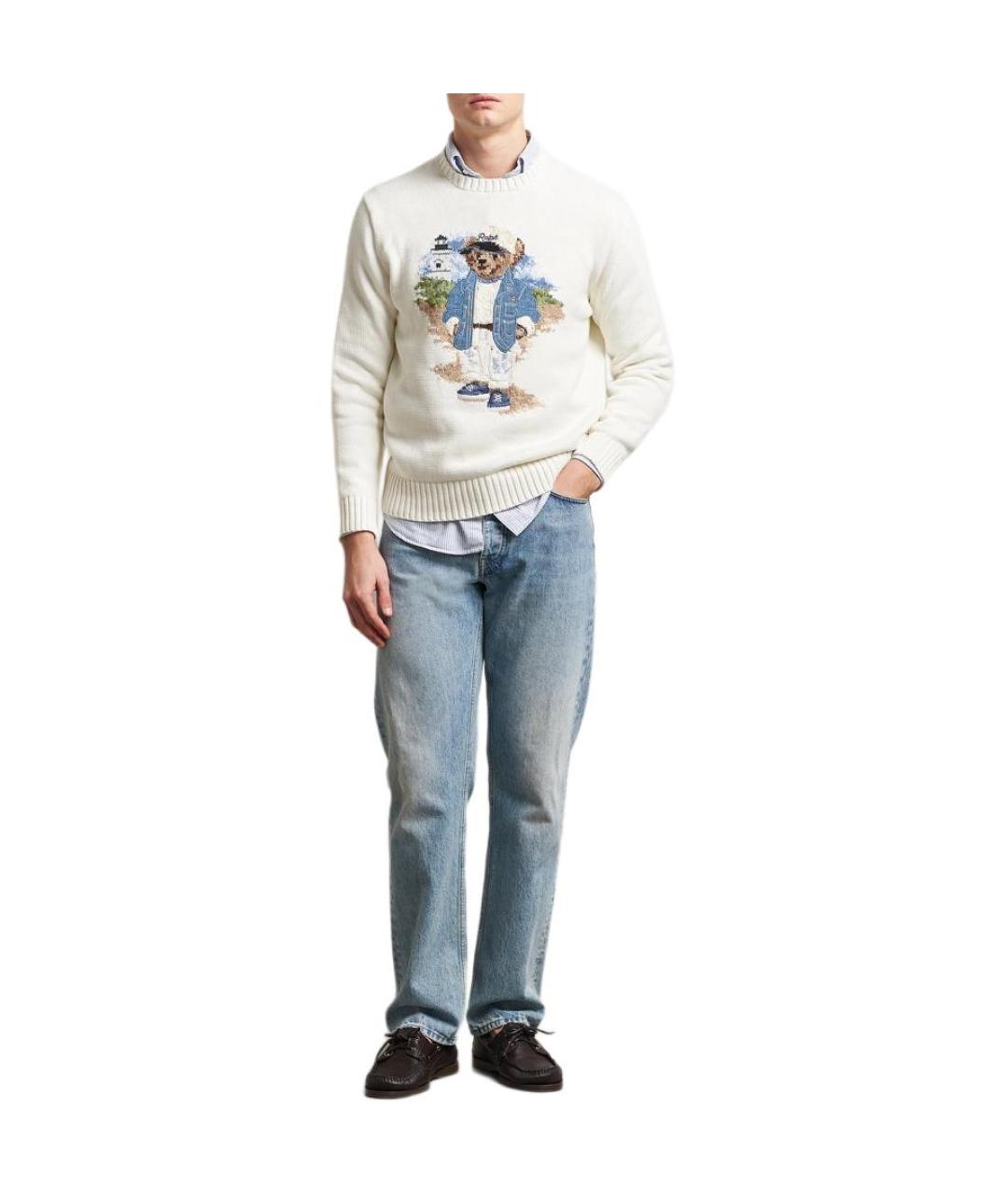 POLO RALPH LAUREN Бежевый джемпер / свитер, фото 4