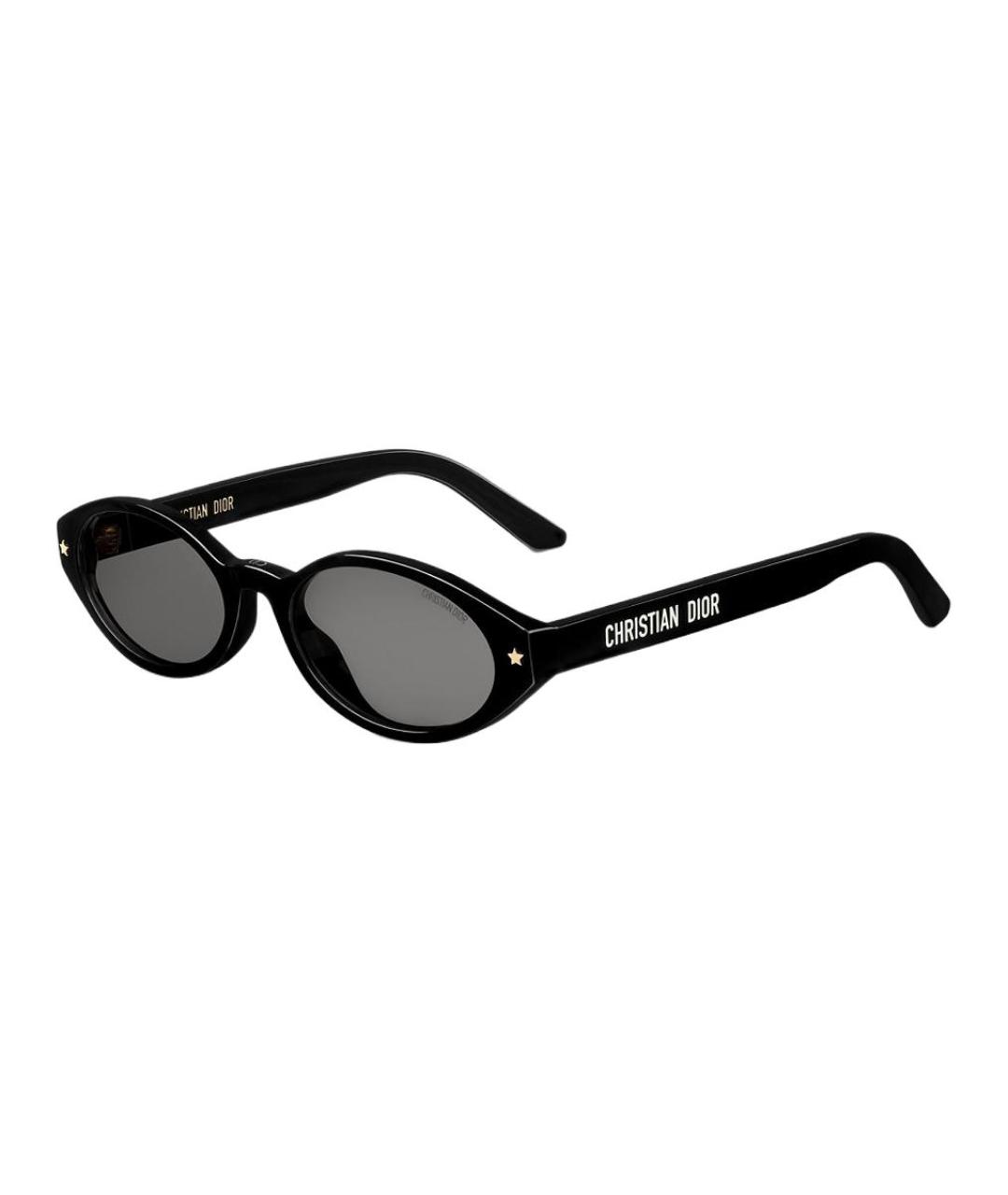 CHRISTIAN DIOR Черные пластиковые солнцезащитные очки, фото 1