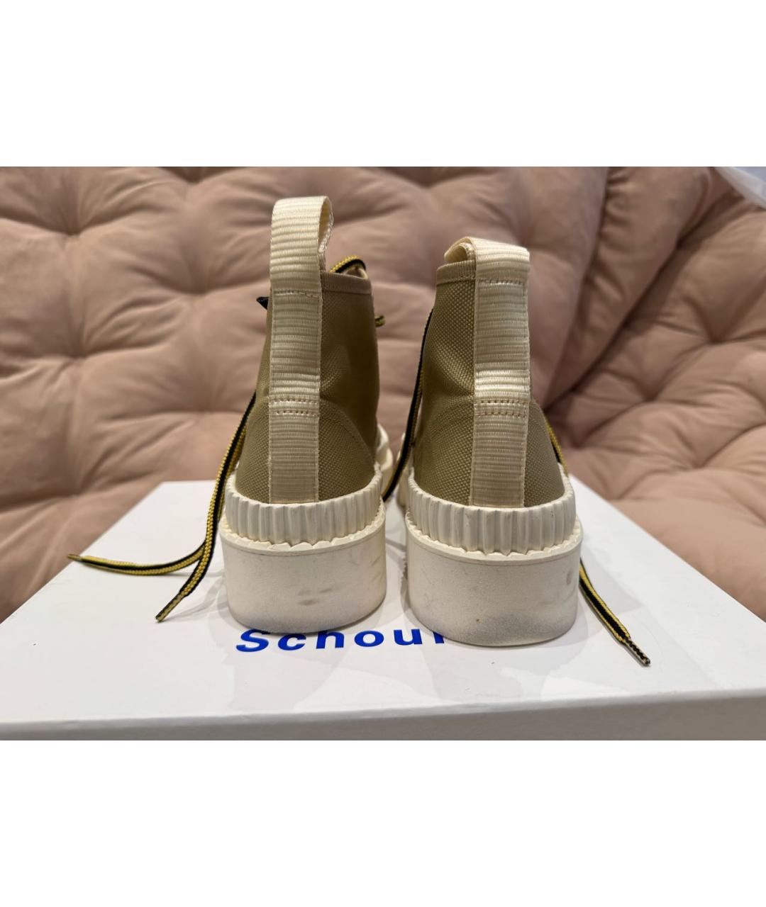 PROENZA SCHOULER Хаки текстильные ботинки, фото 6