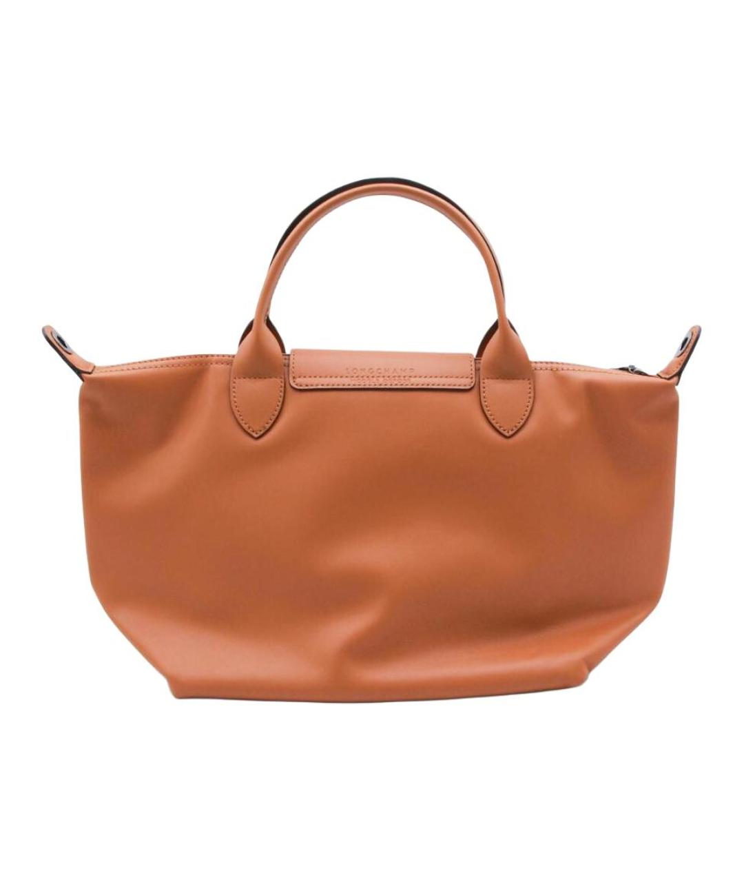 LONGCHAMP Оранжевая кожаная сумка тоут, фото 3