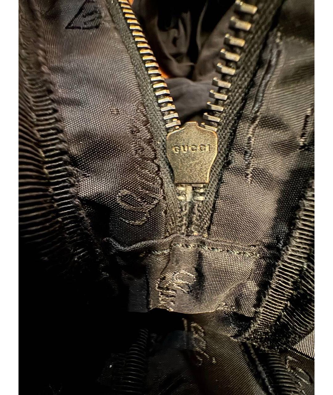 GUCCI Черный портфель из лакированной кожи, фото 3