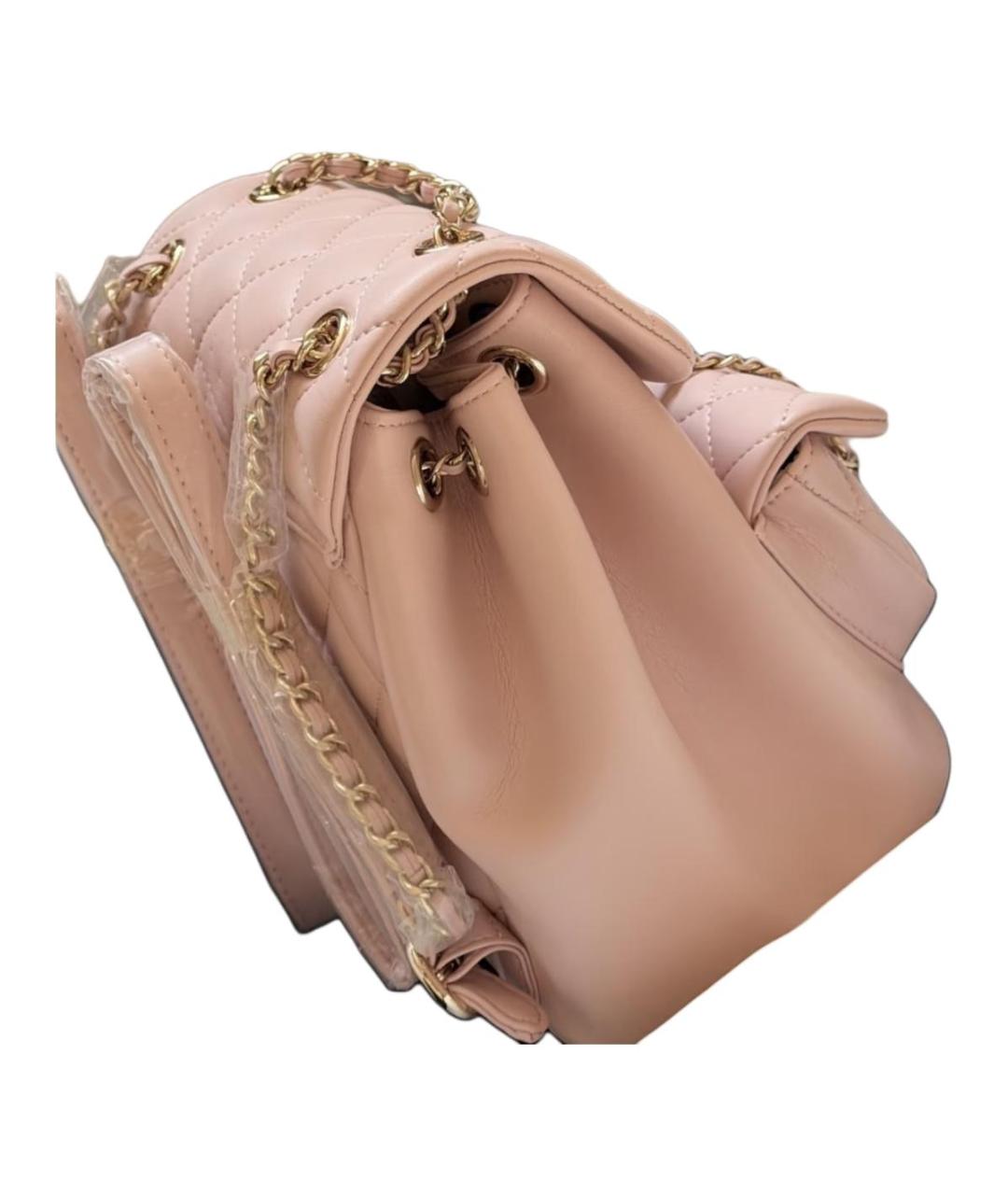 CHANEL Розовый кожаный рюкзак, фото 2
