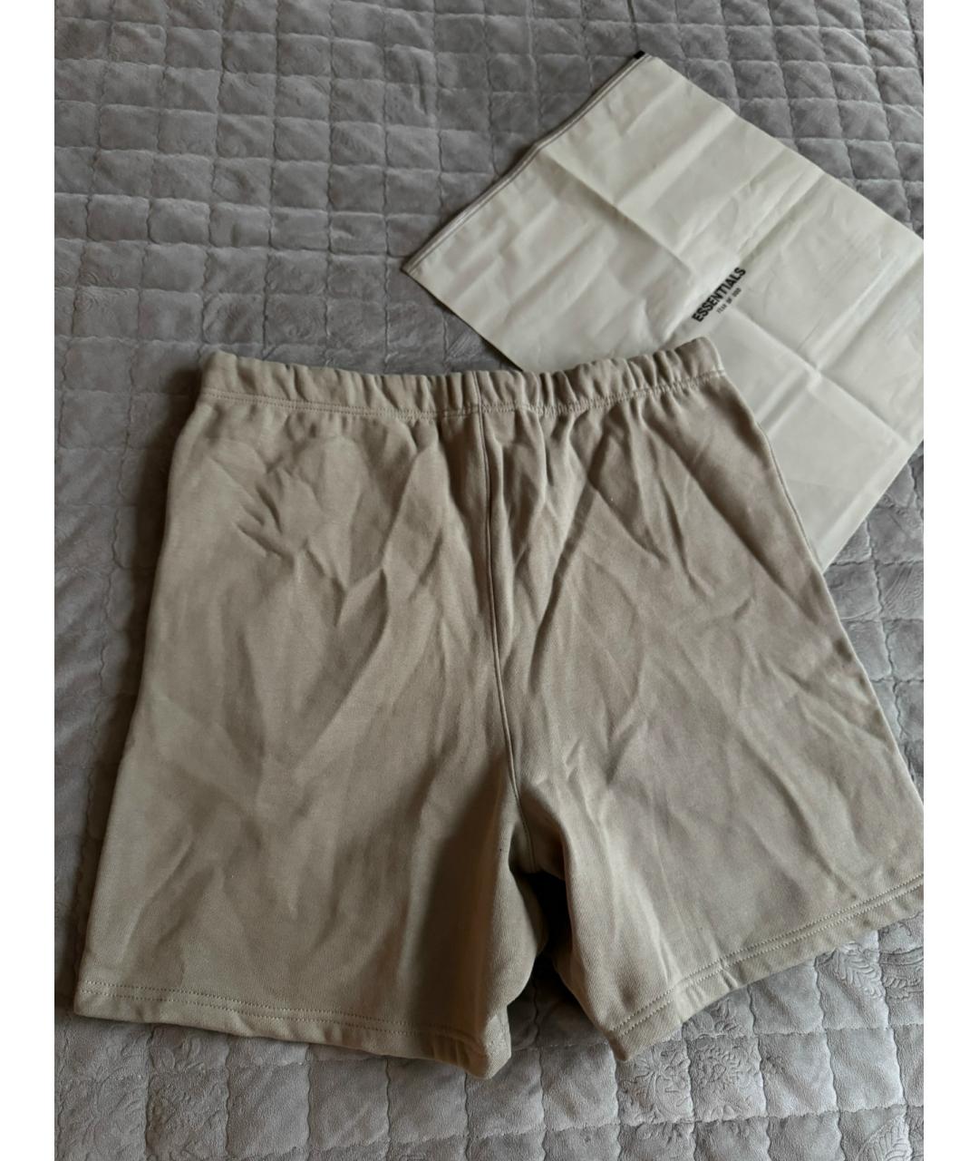 FEAR OF GOD ESSENTIALS Бежевые хлопковые шорты, фото 3