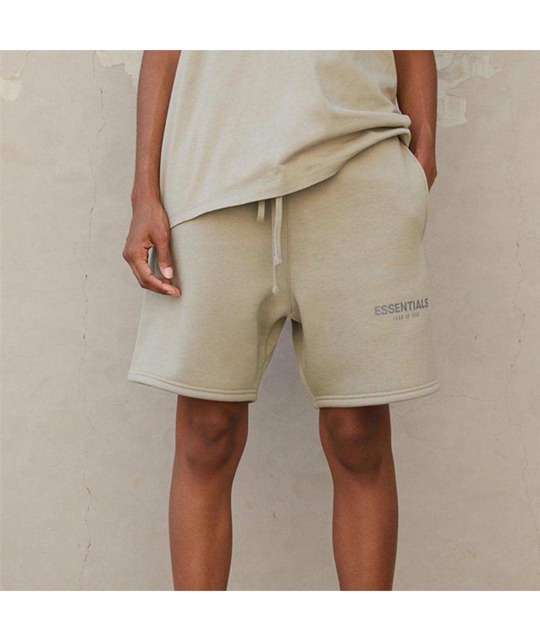 FEAR OF GOD ESSENTIALS Бежевые хлопковые шорты, фото 2