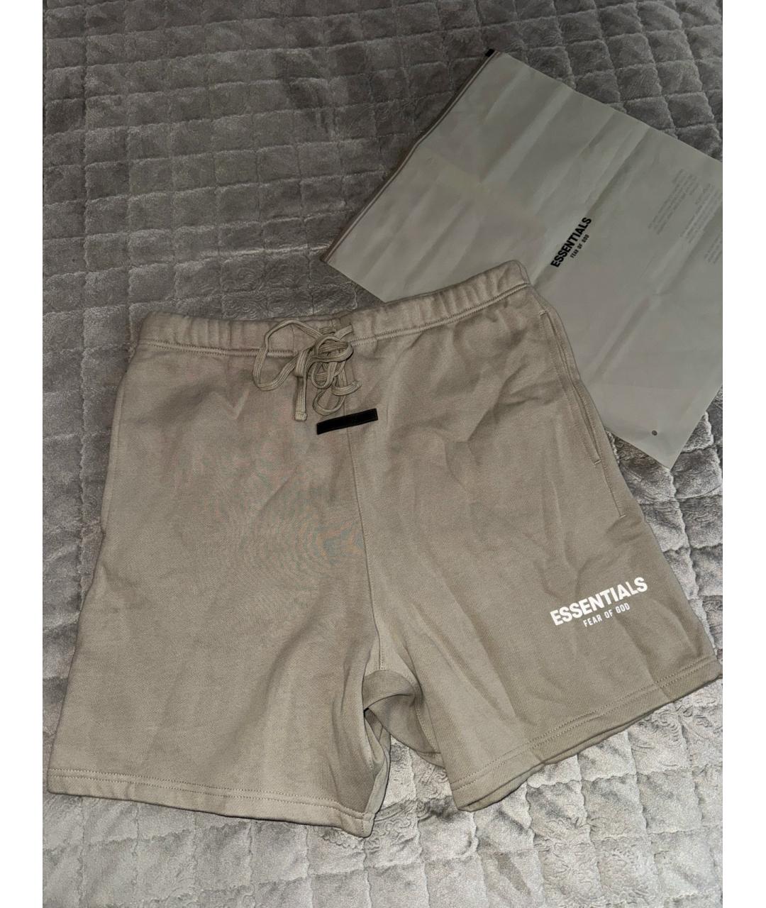 FEAR OF GOD ESSENTIALS Бежевые хлопковые шорты, фото 6