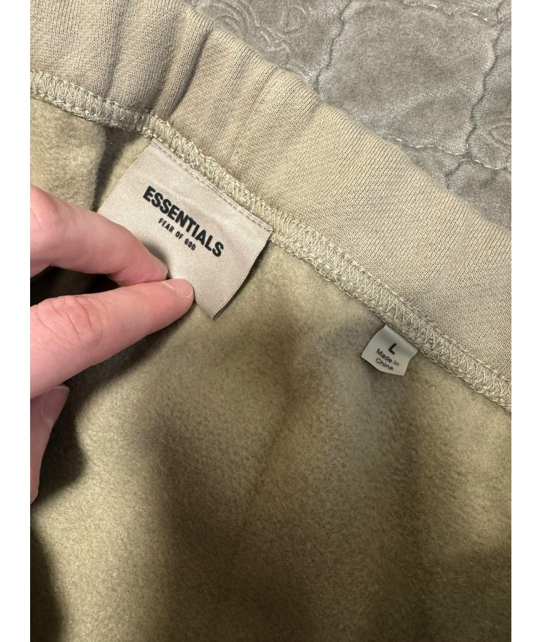 FEAR OF GOD ESSENTIALS Бежевые хлопковые шорты, фото 4
