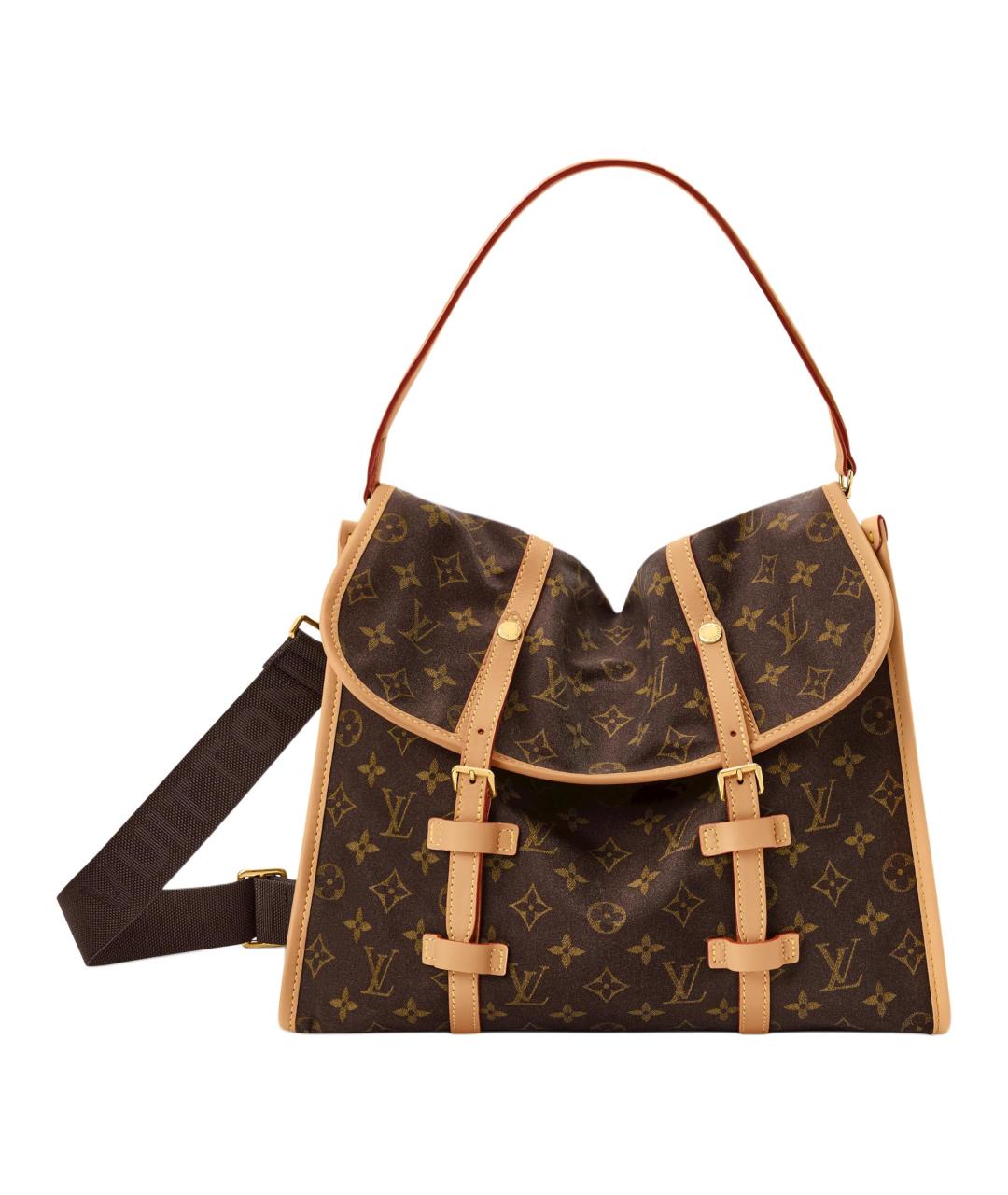 LOUIS VUITTON Коричневая сумка на плечо, фото 1