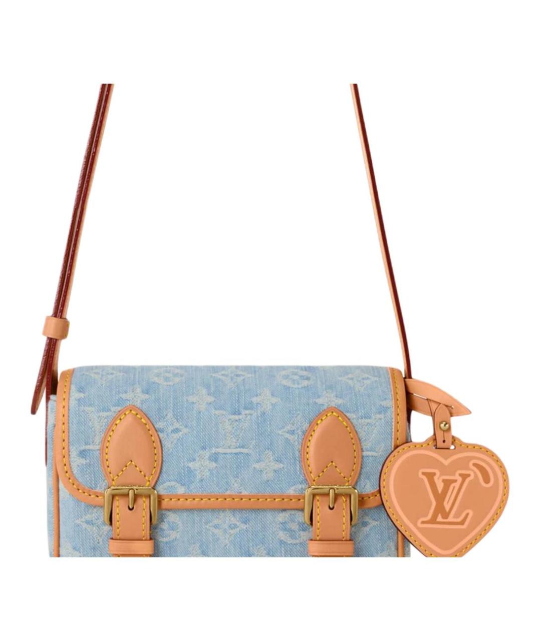 LOUIS VUITTON Голубая сумка на плечо, фото 5