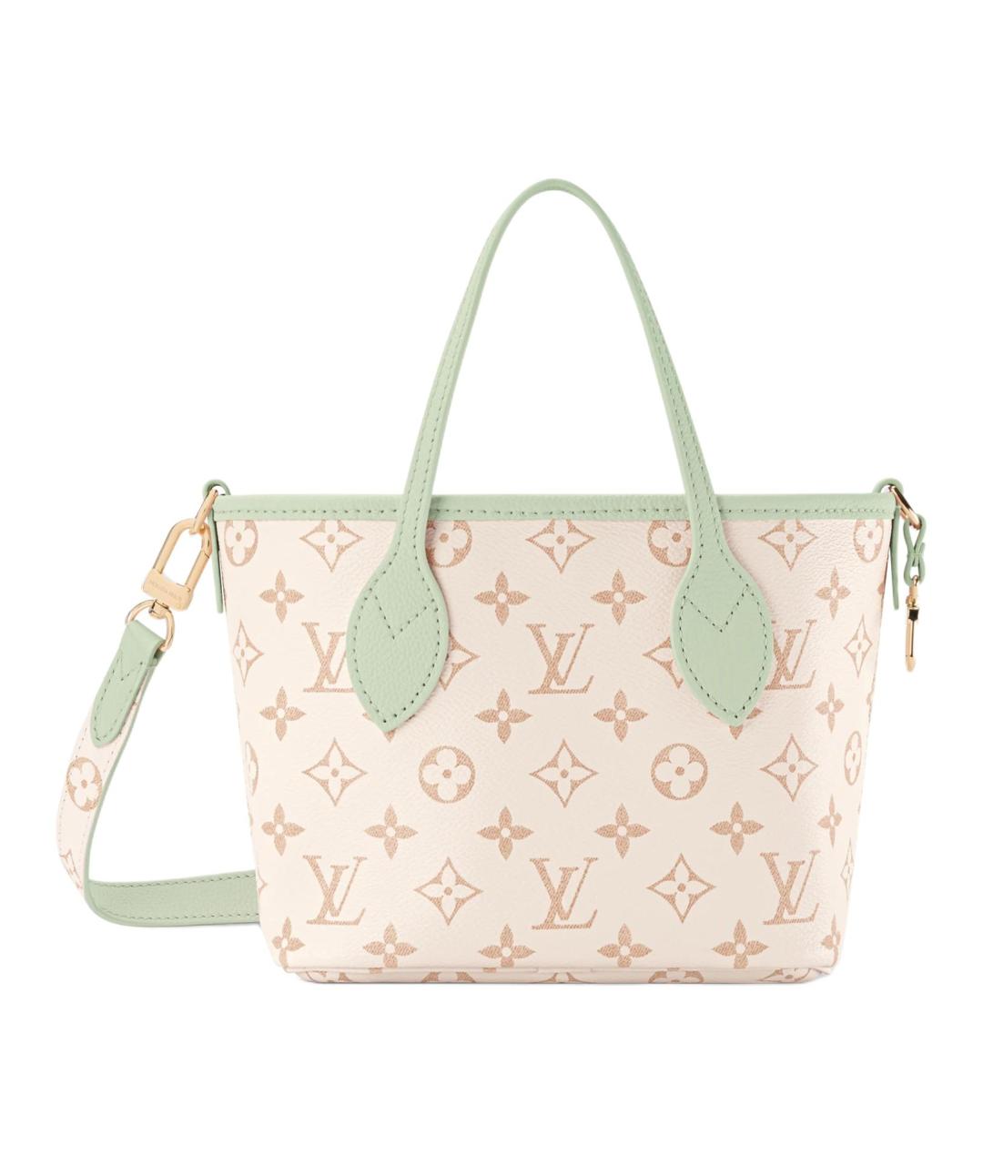 LOUIS VUITTON Бежевая сумка через плечо из канвы, фото 2