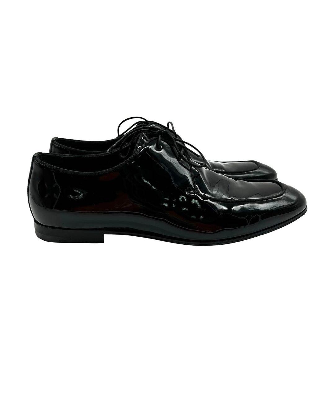 ZEGNA Черные туфли из лакированной кожи, фото 2