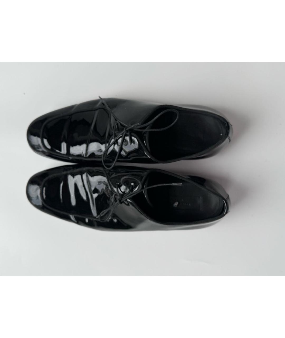 ZEGNA Черные туфли из лакированной кожи, фото 3