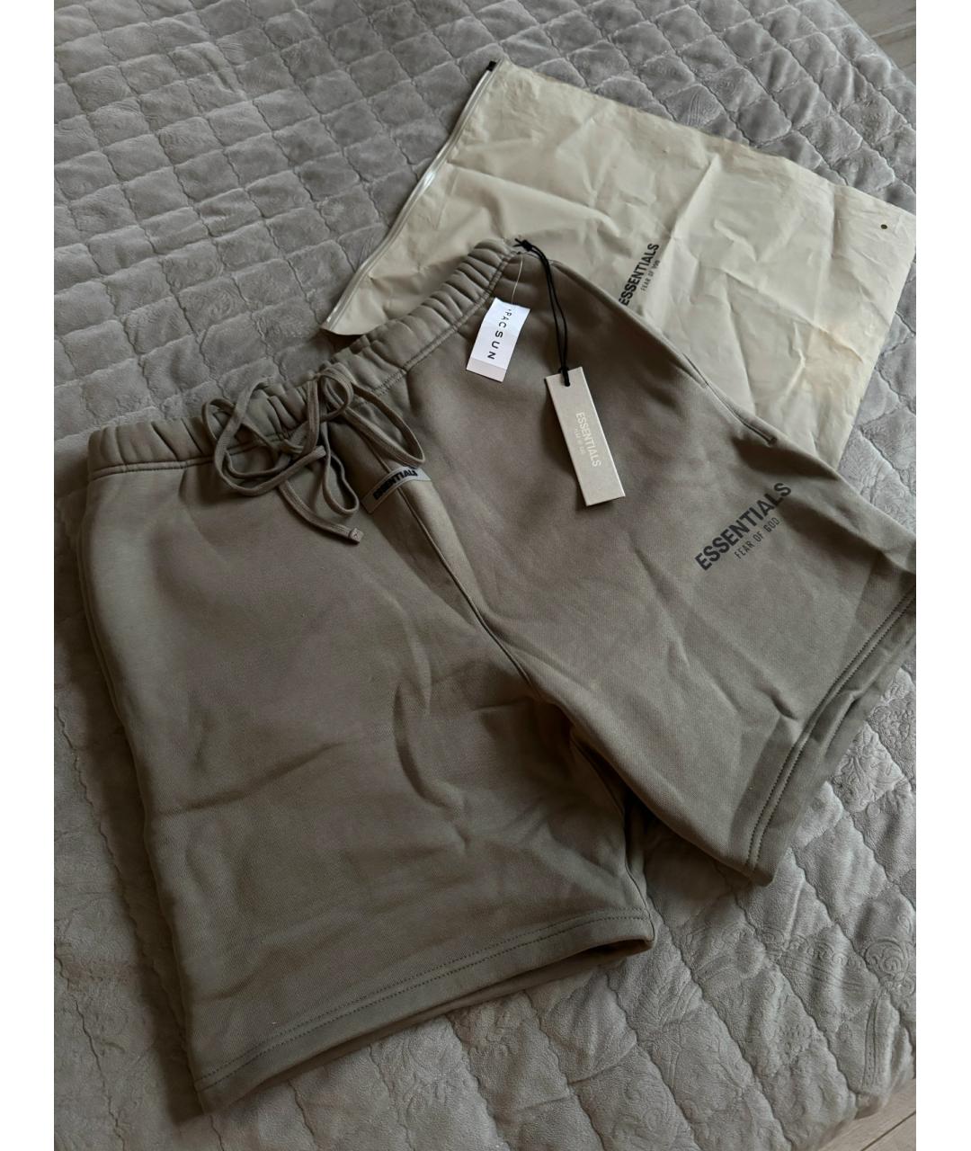 FEAR OF GOD ESSENTIALS Серые хлопковые шорты, фото 3