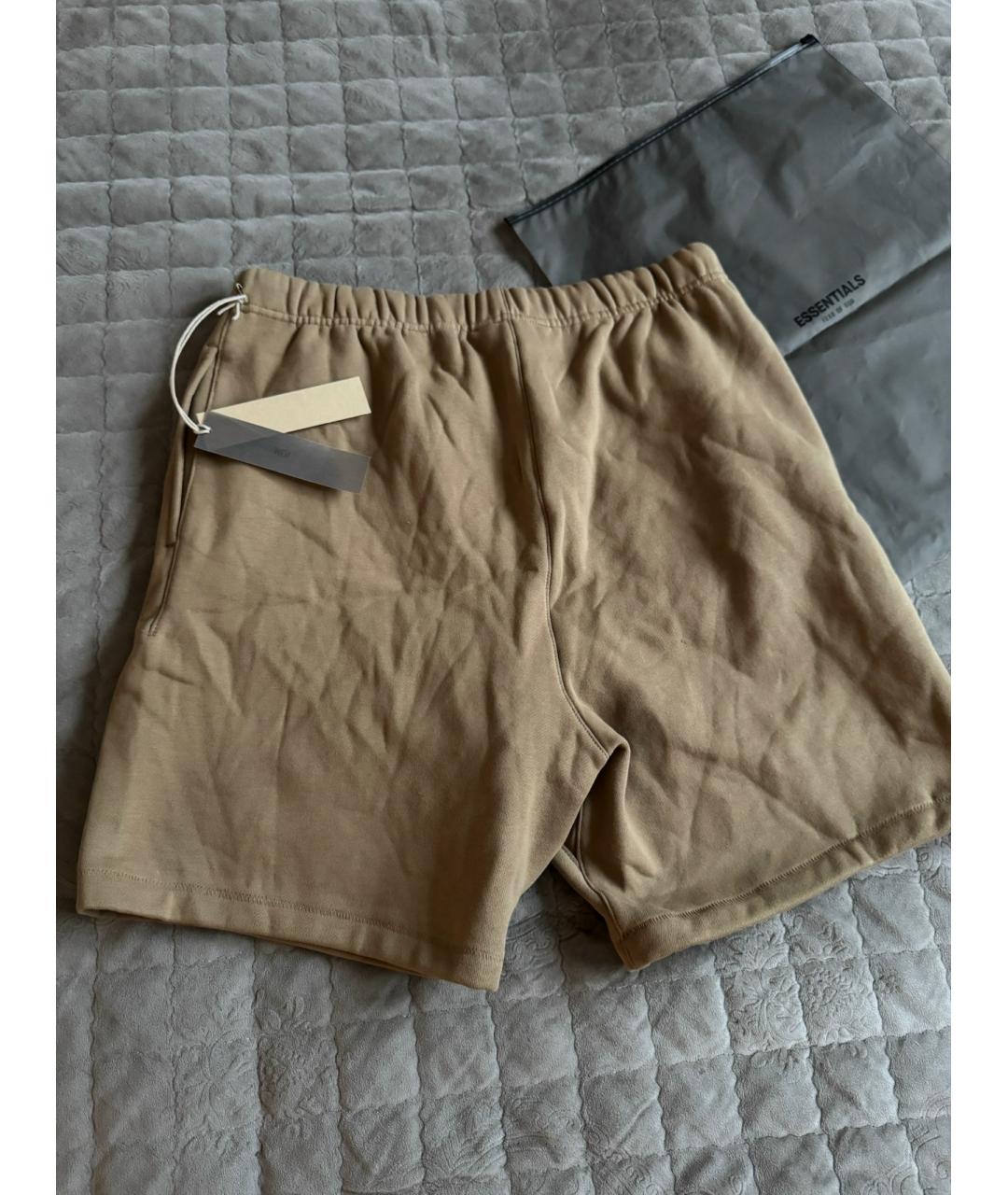 FEAR OF GOD ESSENTIALS Коричневые хлопковые шорты, фото 3