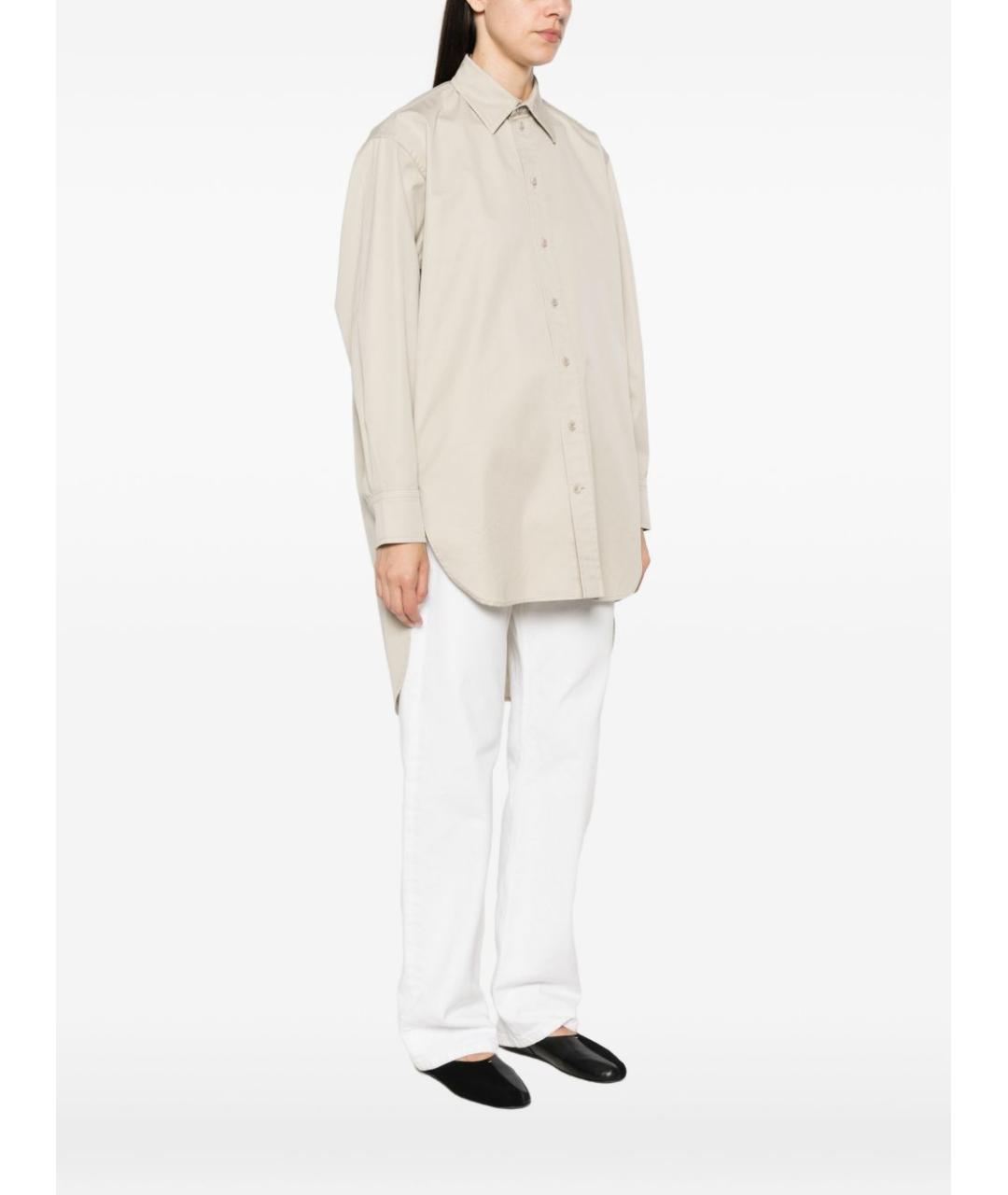 PHOEBE PHILO Серая хлопковая рубашка, фото 4