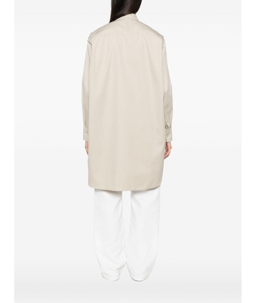 PHOEBE PHILO Серая хлопковая рубашка, фото 5