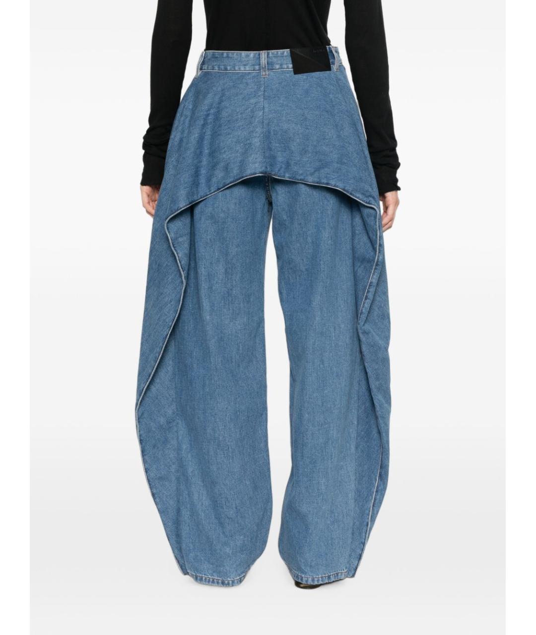 LOEWE Голубые хлопковые прямые джинсы, фото 2